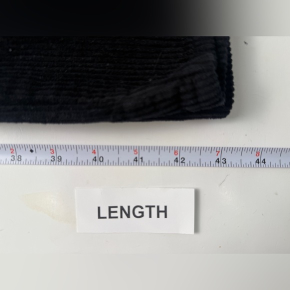 Empyre Pants Women 2 Black ‘Tori’ Corduroy Relax Loose Baggy Skate Straight Leg - Picture 10 of 10